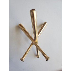 Bard's Gold Tone Baseball Holder and Paperweight